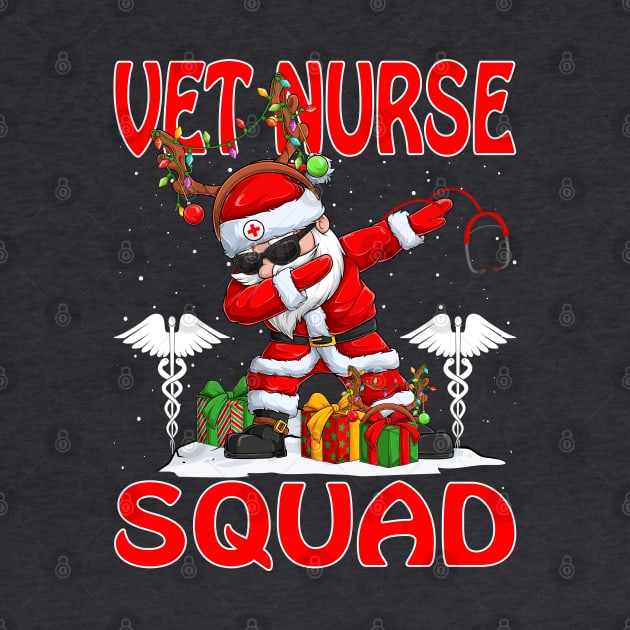 Christmas Vet Nurse Squad Reindeer Pajama Dabing Santa by intelus